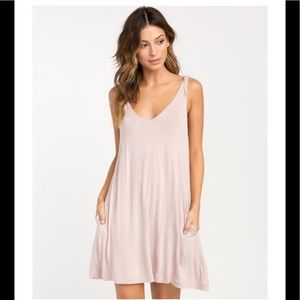 RVCA sundress pale pink POCKETS